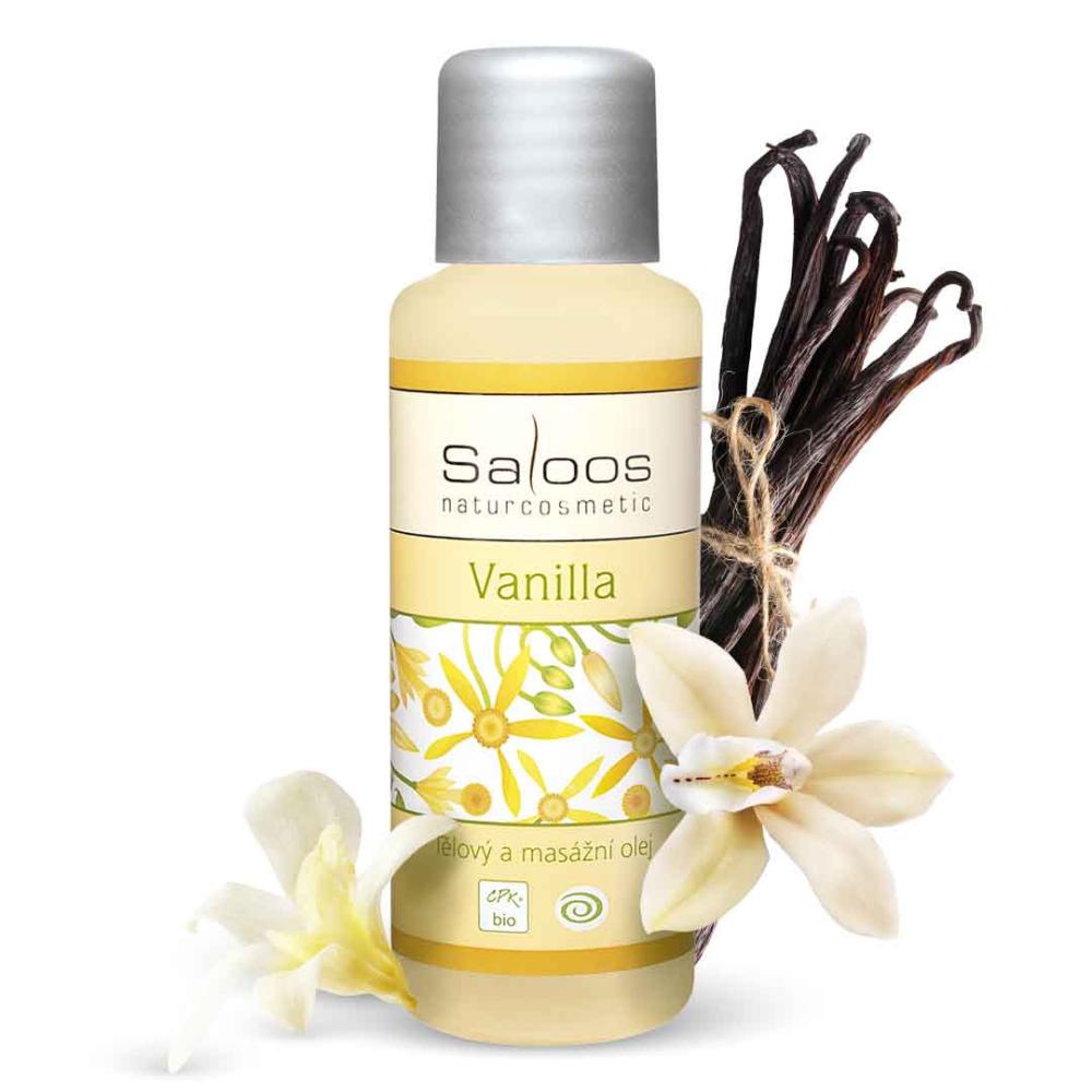 Pleťový a telový masážny olej Vanilla, 50 ml