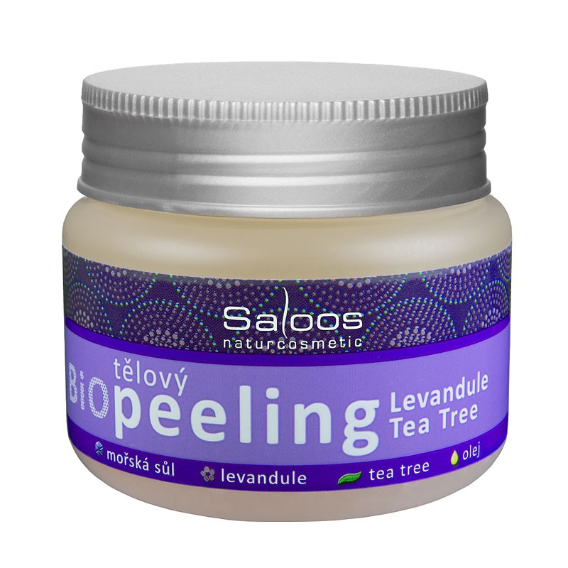BIO telový peeling Levanduľa-Tea Tree, 140 ml