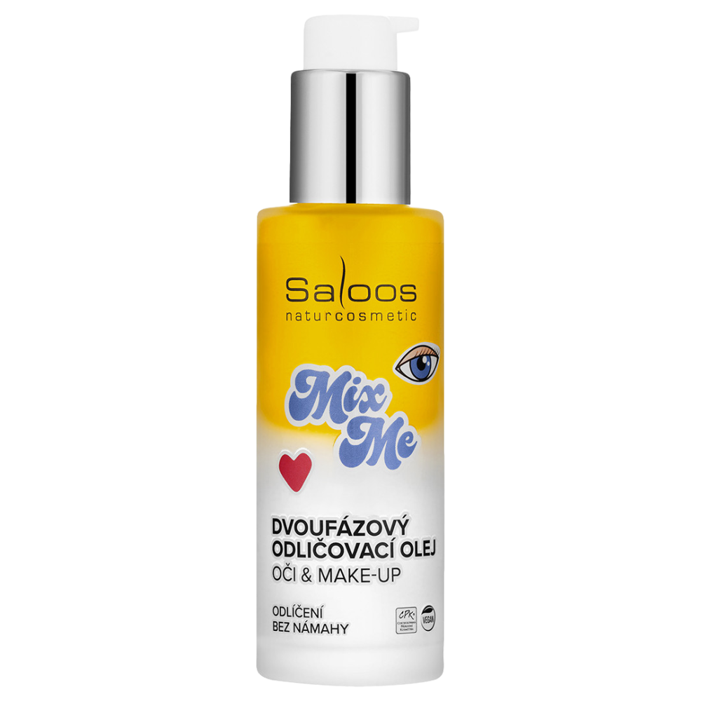 Mix Me dvojfázový neparfumovaný odličovací olej na oči a make-up 100 ml